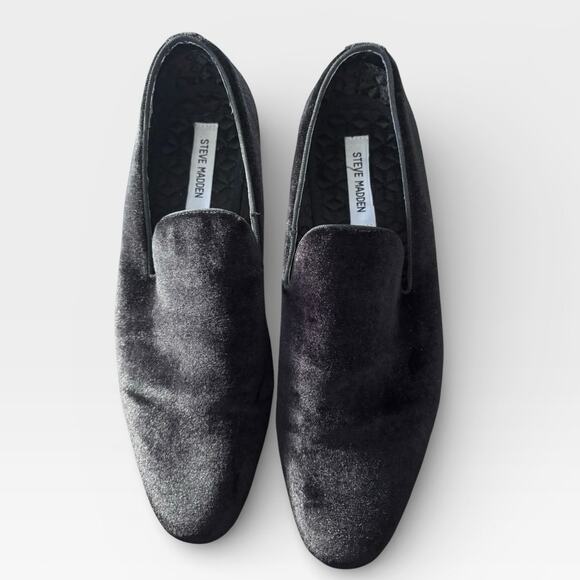 Steve Madden Laight Velvet Loafers Black Size 9 Classic Luxurious Elegent main image 10
